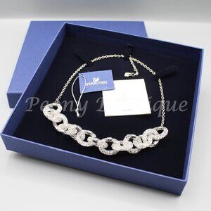 Swarovski 5180117 Stardust link crystal necklace jewelry elegant fashion silver